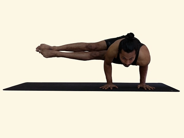 Summer Yoga Session On A Beautiful Golden Beach Of Eka Pada Koundinyasana I  Or Pose Dedicated To The Sage Koundinya Bakasana Crow Crane Pose Stock  Photo - Download Image Now - iStock