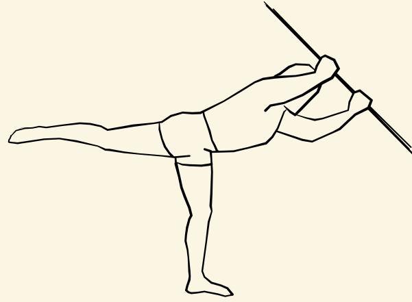 Virbhadrasana 3, warrior pose 3